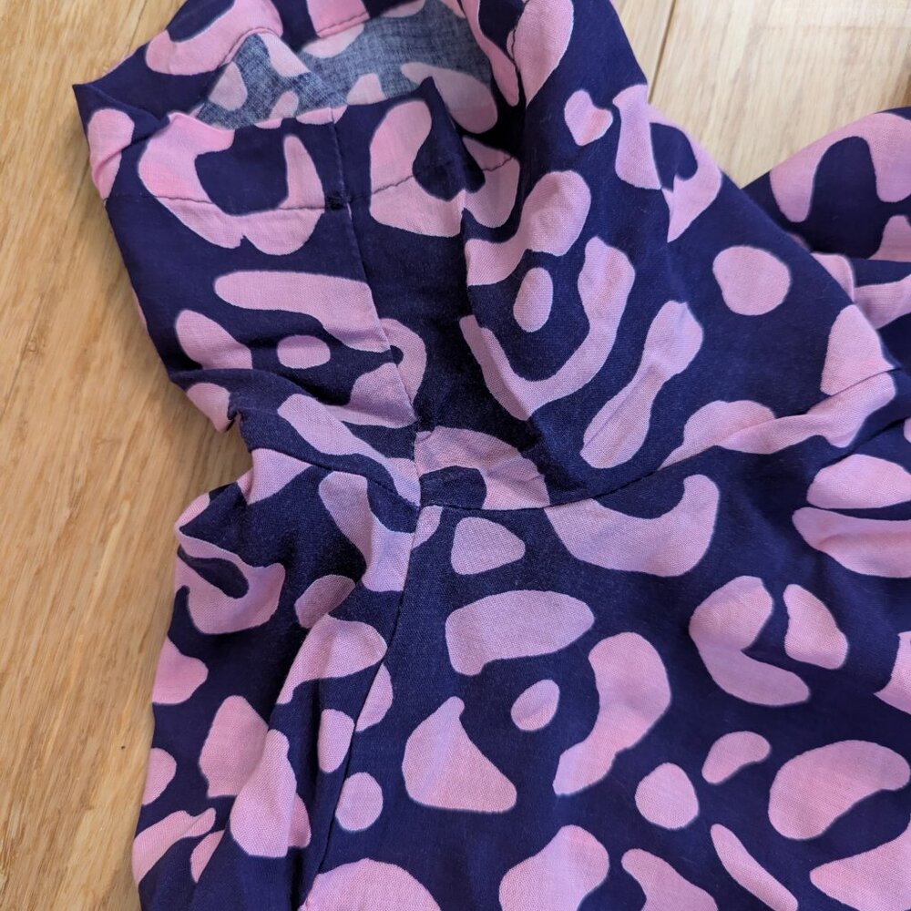 NOOWORKS Annie Leopard / Cheetah Spot Dress Pink Purple Medium - Picture 5 of 6